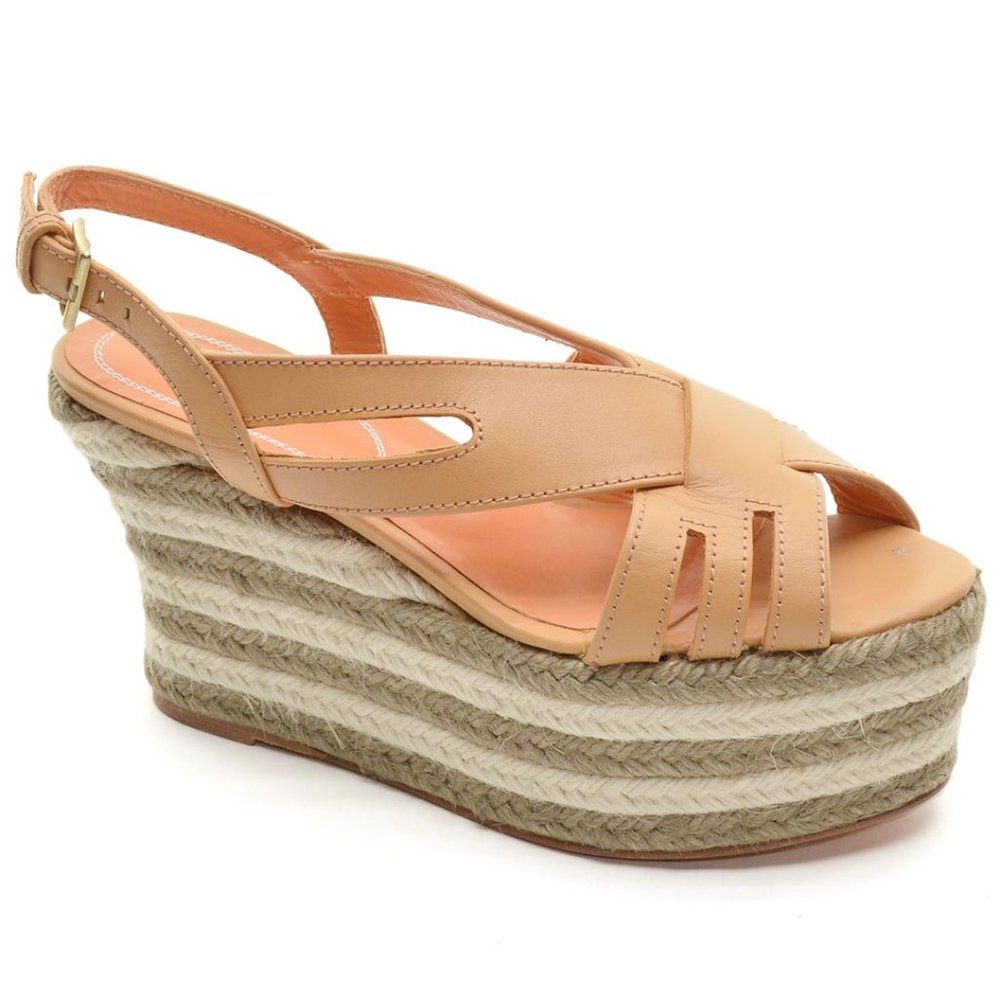 Edmundo Castillo Malou Espadrille Wedge Sandals 36